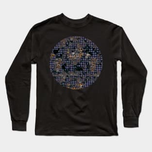 Modern abstract distressed texture digital Long Sleeve T-Shirt